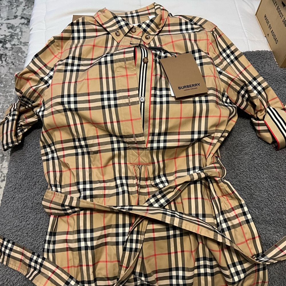 Burberry Check Tie Dress